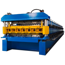 durable in use double deck corrugated and trapezoid steel double layer roll forming machine